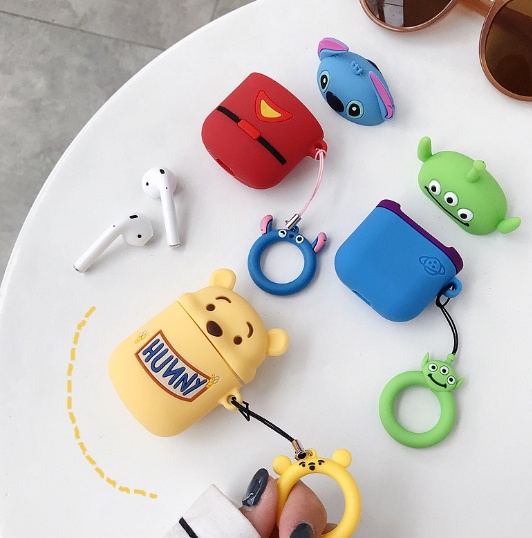The oringinal factory ODM colored lovely cartoon silicone airpod housing