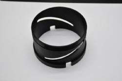 High-End Black Hard Anodizing CNC Turning parts with M90 thread